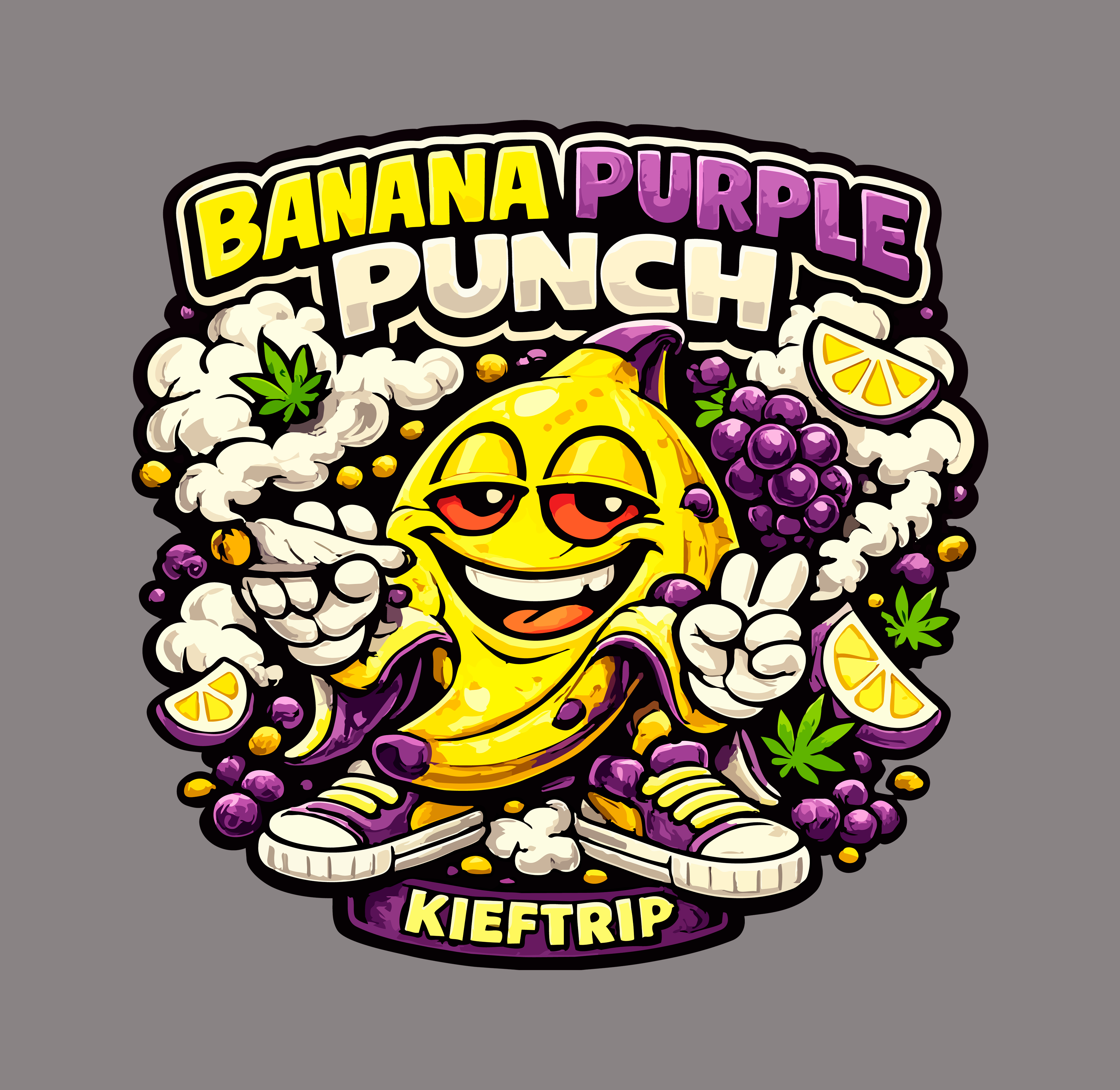 Sticker Banana Purple Punch